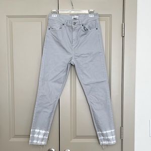 High Rise Waist Skinny Ombre Jean